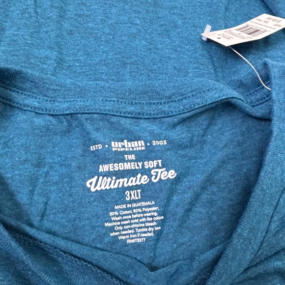 Bundle 2 Mens Urban Pipeline The Awesomely Soft Tee Shirt Crew Neck 3x tall NWT - Picture 4 of 6